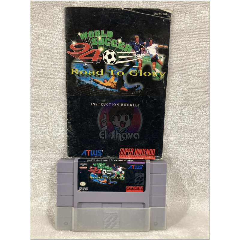 World Soccer 94 con manual para Super Nintendo