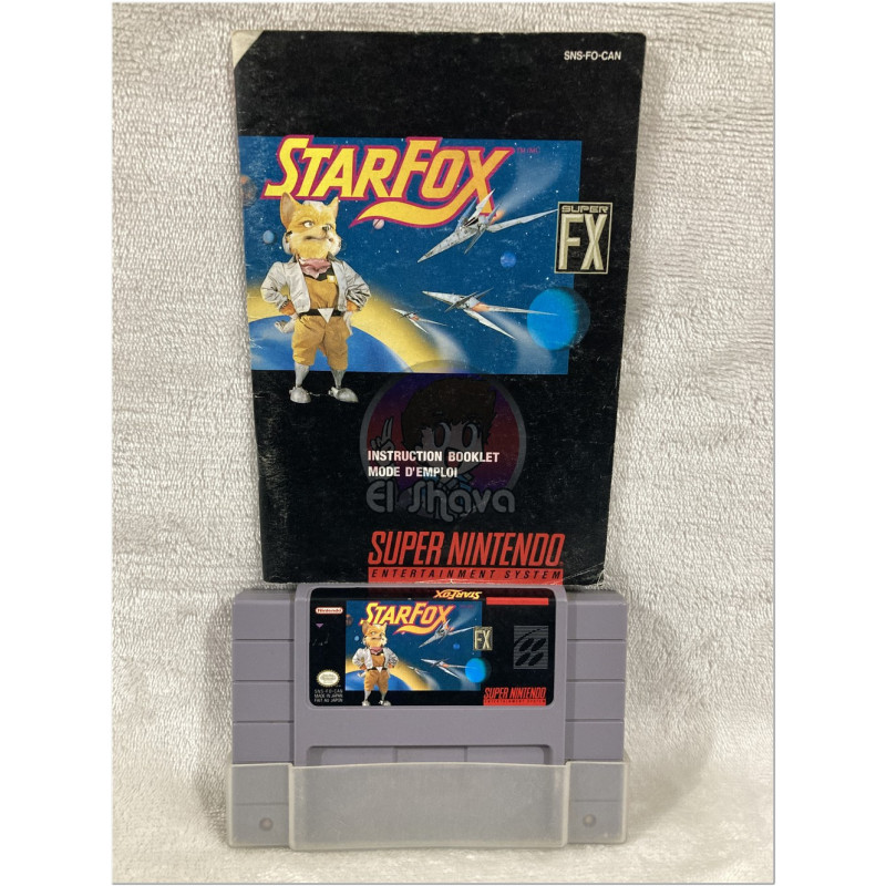 StarFox con manual para Super Nintendo